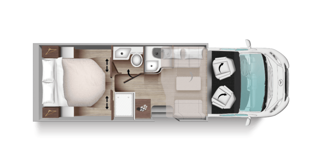Planimetria interna camper Arca Europa